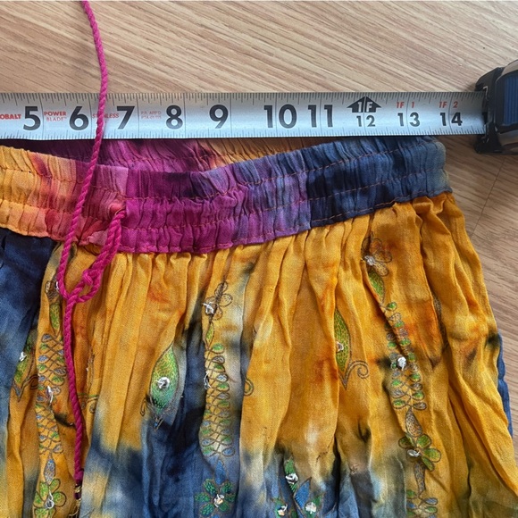 Multicolor Bohemian Maxi Skirt - Picture 6 of 8